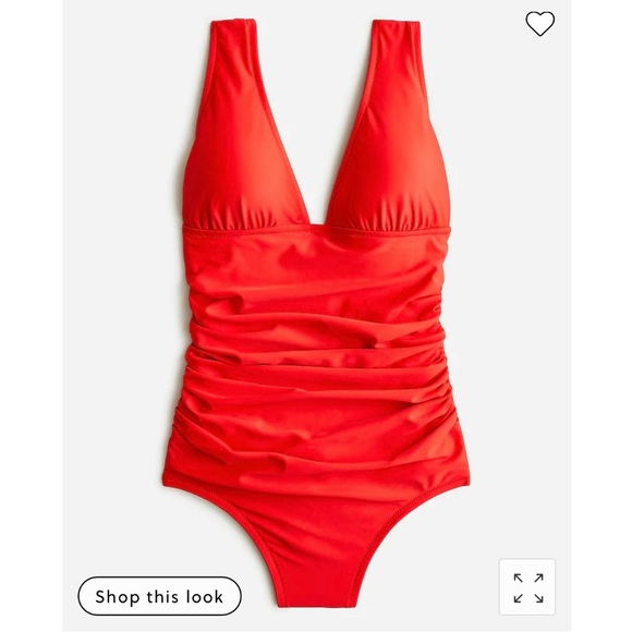 J. Crew Other - J.Crew long-torso ruched V-neck one-piece bathing suit *NEW WITH TAGS* 🏷️